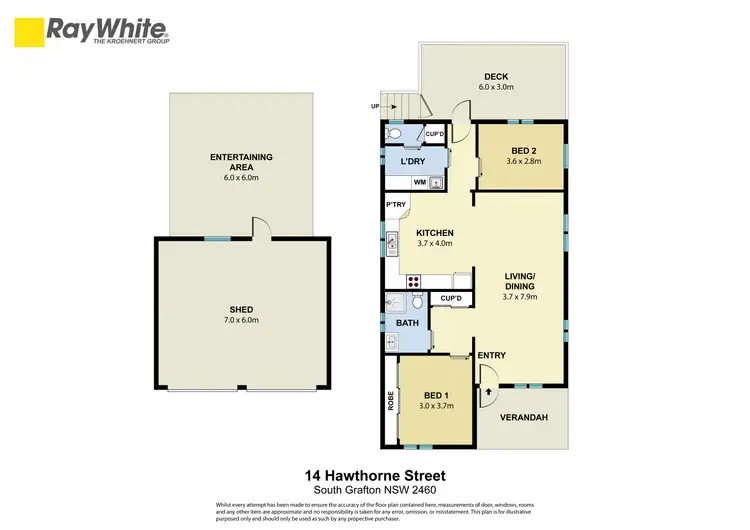 Floorplan of Homely house listing, 14 Hawthorne Street, South Grafton NSW 2460