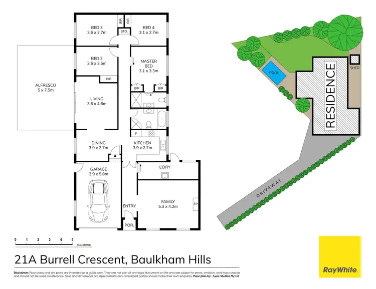 Floorplan of Homely house listing, 21A Burrell Crescent, Baulkham Hills NSW 2153