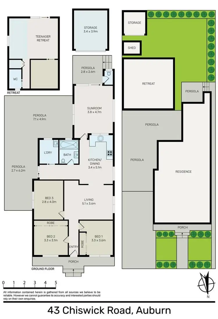 Floorplan of Homely house listing, 43 Chiswick Road, Auburn NSW 2144