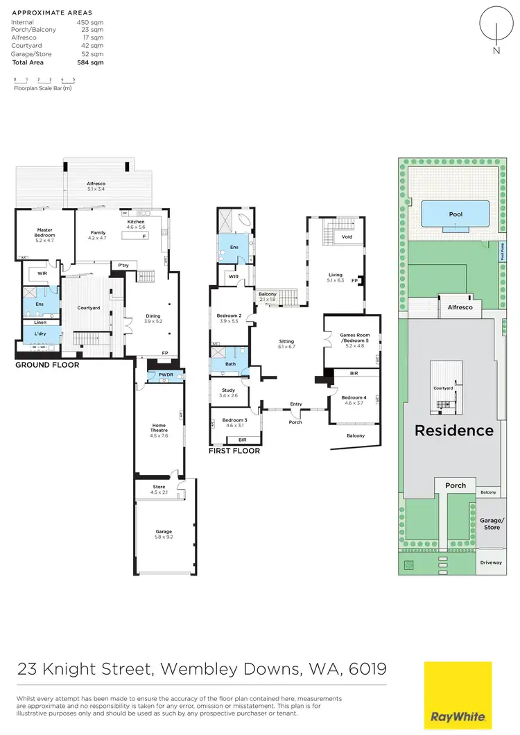 Floorplan of Homely house listing, 23 Knight Street, Wembley Downs WA 6019