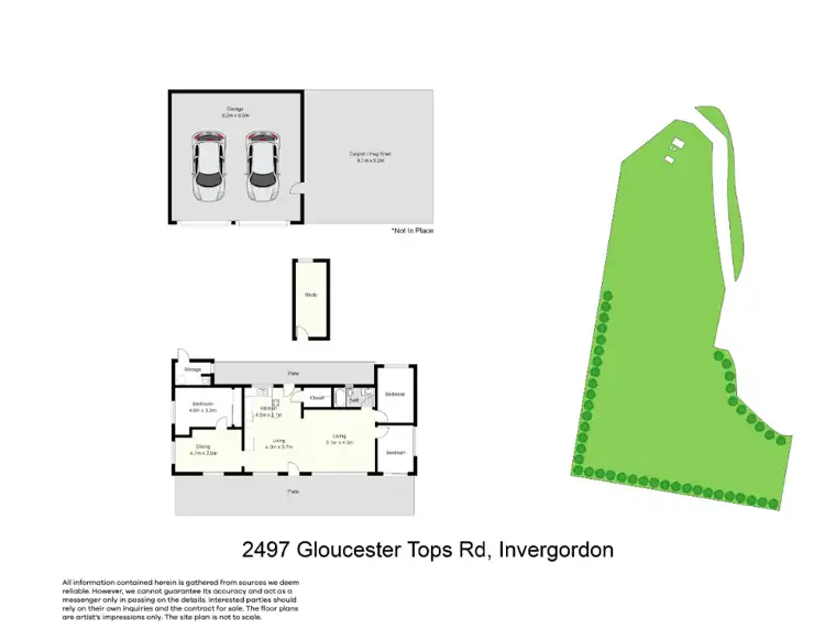 Floorplan of Homely rural property listing, 2497 Gloucester Tops Road, Gloucester NSW 2422