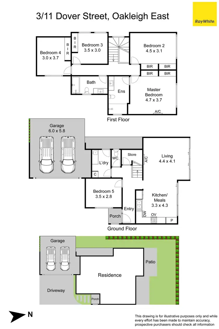 Floorplan of Homely townhouse listing, 3/11 Dover Street, Oakleigh East VIC 3166