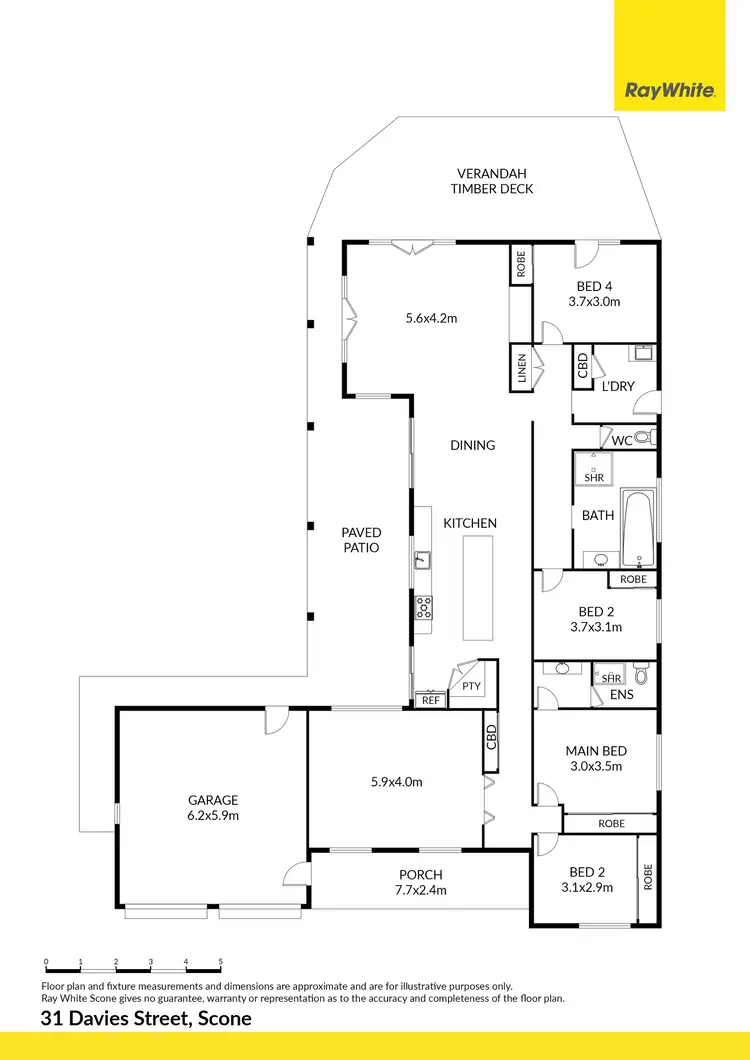Floorplan of Homely house listing, 31 Davies Street, Scone NSW 2337
