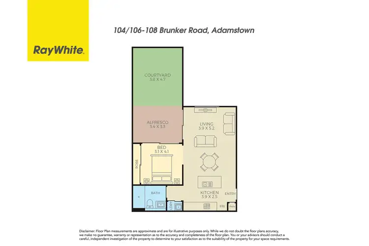 Floorplan of Homely apartment listing, 104/106-108 Brunker Road, Adamstown NSW 2289