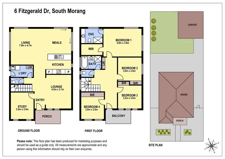 Floorplan of Homely house listing, 6 Fitzgerald Drive, South Morang VIC 3752