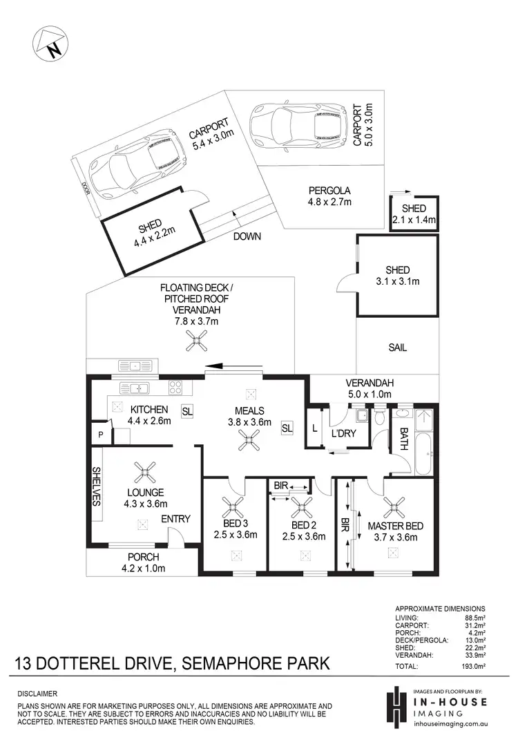Floorplan of Homely house listing, 13 Dotterel Drive, Semaphore Park SA 5019