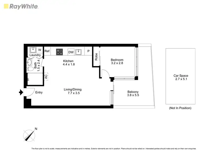 Floorplan of Homely apartment listing, 308B/609 Victoria Street, Abbotsford VIC 3067