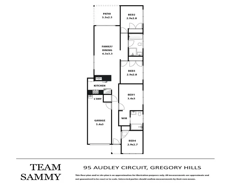 Floorplan of Homely house listing, 95 Audley Circuit, Gregory Hills NSW 2557
