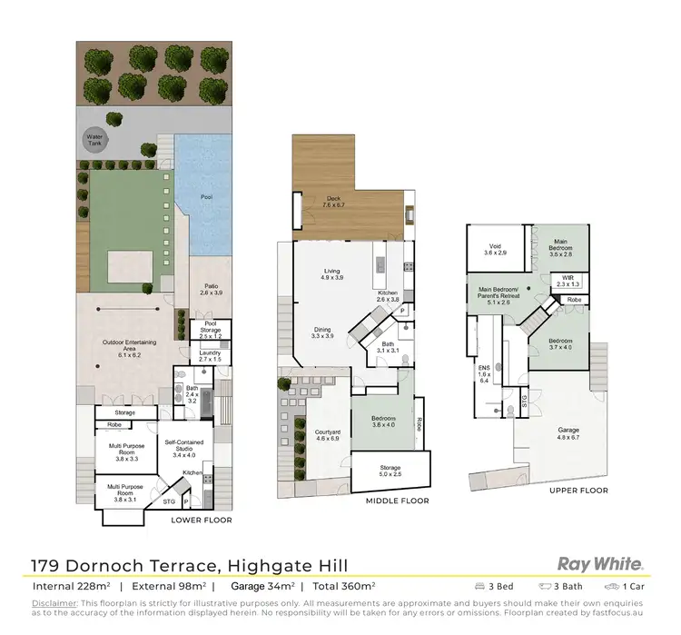 Floorplan of Homely house listing, 179 Dornoch Terrace, Highgate Hill QLD 4101