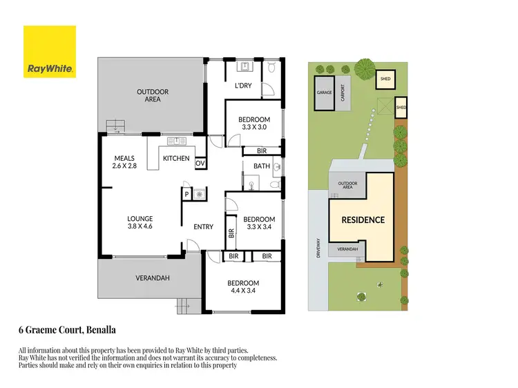 Floorplan of Homely house listing, 6 Graeme Court, Benalla VIC 3672