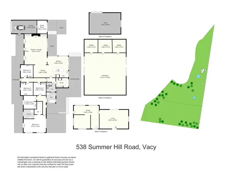 Floorplan of Homely rural property listing, 538 Summerhill Road, Vacy NSW 2421
