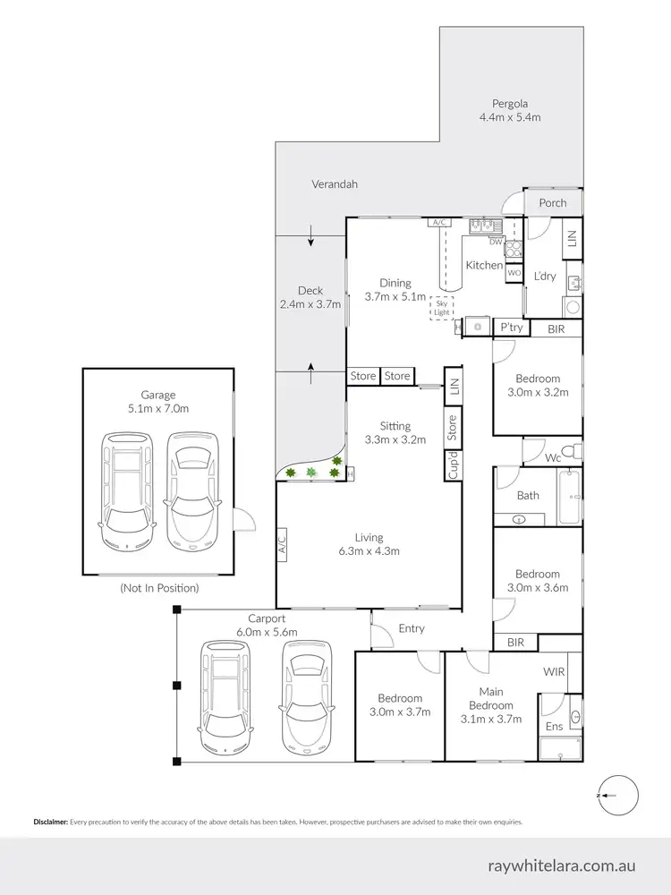 Floorplan of Homely house listing, 6 Benjamin Drive, Lara VIC 3212