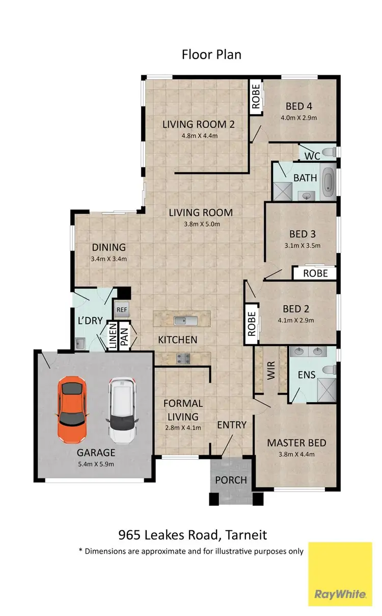 Floorplan of Homely house listing, 965 Leakes Road, Tarneit VIC 3029