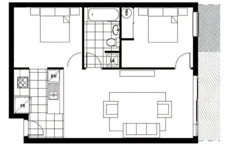 Floorplan of Homely apartment listing, 19/1 Greenfield Drive, Clayton VIC 3168