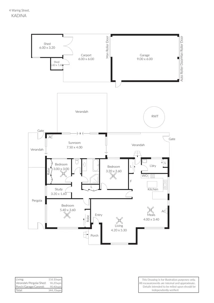 Floorplan of Homely house listing, 4 Waring Street, Kadina SA 5554