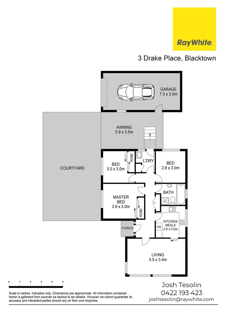 Floorplan of Homely house listing, 3 Drake Place, Blacktown NSW 2148
