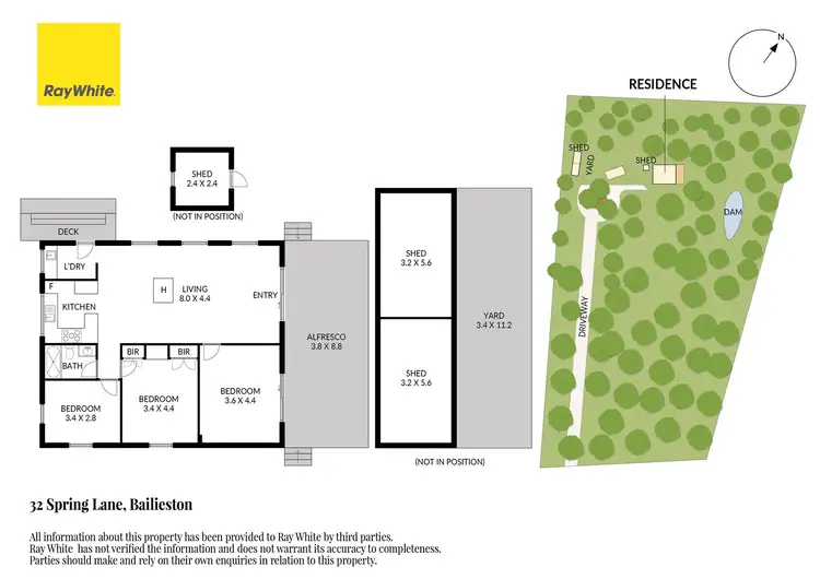 Floorplan of Homely rural property listing, 32 Spring Lane, Bailieston VIC 3608