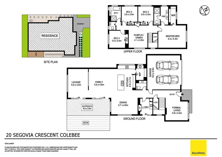 Floorplan of Homely house listing, 20 Segovia Crescent, Colebee NSW 2761