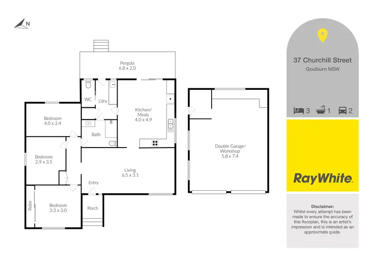 Floorplan of Homely house listing, 37 Churchill Street, Goulburn NSW 2580