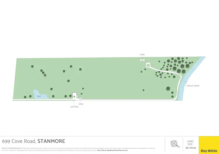 Floorplan of Homely rural property listing, 699 Cove Road, Stanmore QLD 4514