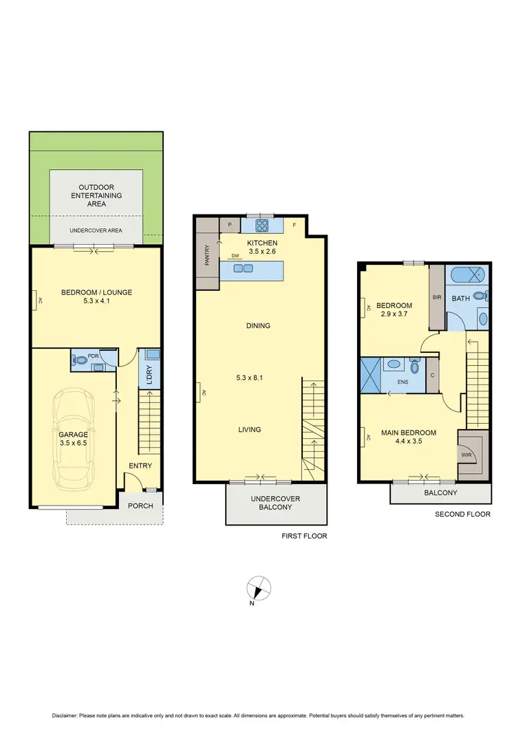 Floorplan of Homely townhouse listing, 27 Banum Crescent, Ascot Vale VIC 3032