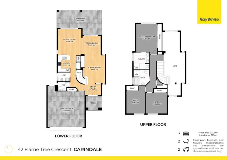 Floorplan of Homely house listing, 42 Flame Tree Crescent, Carindale QLD 4152