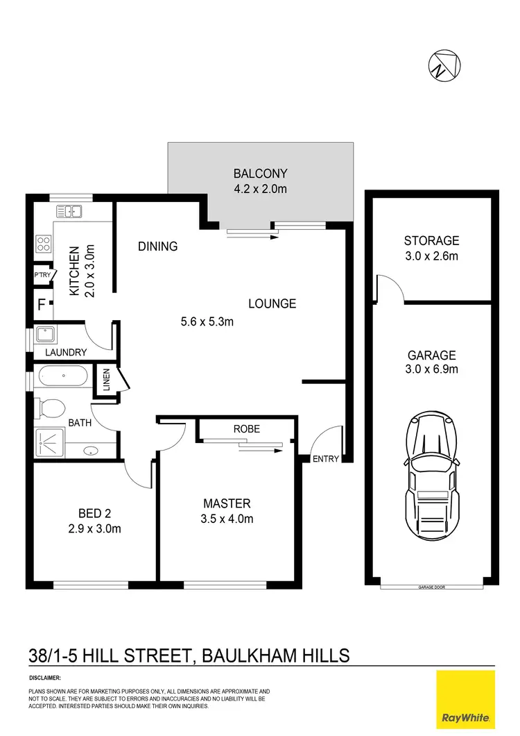 Floorplan of Homely villa listing, 38/1-5 Hill Street, Baulkham Hills NSW 2153
