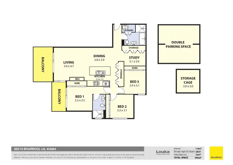 Floorplan of Homely apartment listing, 202/15 Bourrool Lane, Kiama NSW 2533