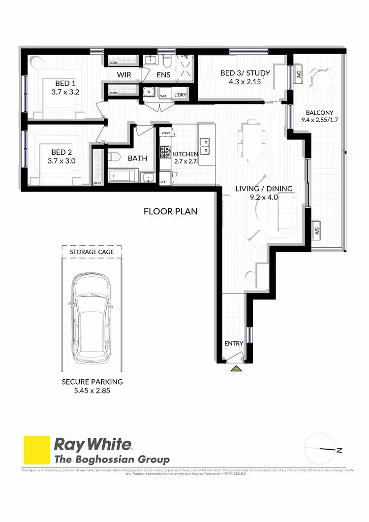 Floorplan of Homely unit listing, 309/229 Kingsgrove Road, Kingsgrove NSW 2208