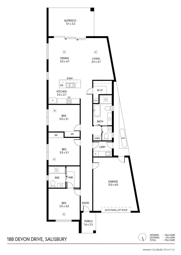 Floorplan of Homely other listing, 18B Devon Drive, Salisbury SA 5108