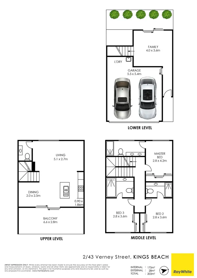 Floorplan of Homely townhouse listing, Unit 2/43 Verney Street, Kings Beach QLD 4551