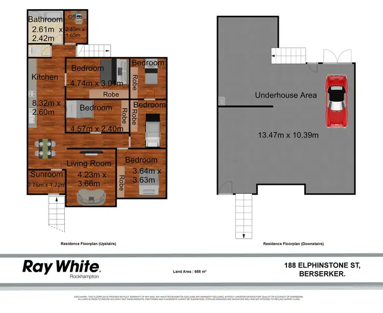 Floorplan of Homely house listing, 188 Elphinstone Street, Berserker QLD 4701