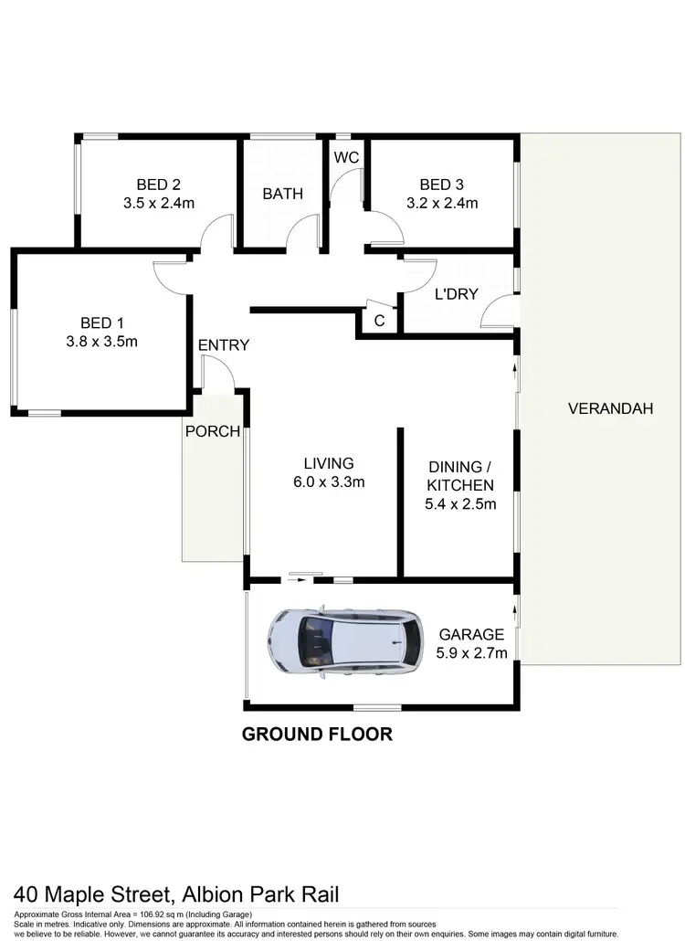 Floorplan of Homely house listing, 40 Maple Street, Albion Park Rail NSW 2527