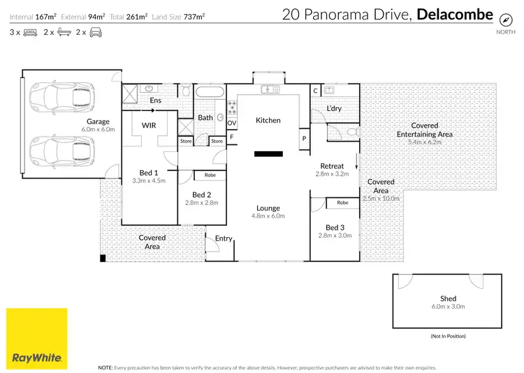 Floorplan of Homely house listing, 20 Panorama Drive, Delacombe VIC 3356
