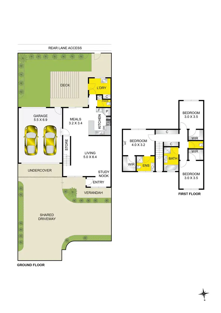 Floorplan of Homely townhouse listing, 3/69 Mount Pleasant Road, Belmont VIC 3216