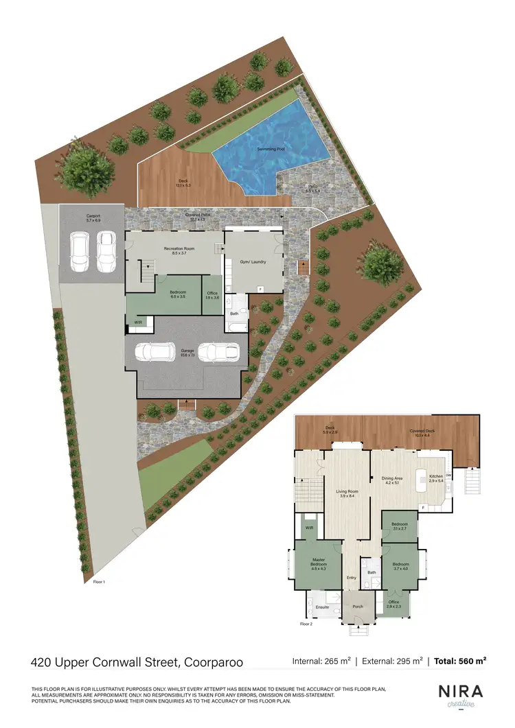 Floorplan of Homely house listing, 420 Upper Cornwall Street, Coorparoo QLD 4151