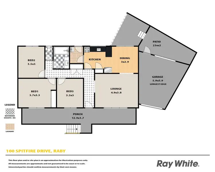 Floorplan of Homely house listing, 100 Spitfire Drive, Raby NSW 2566