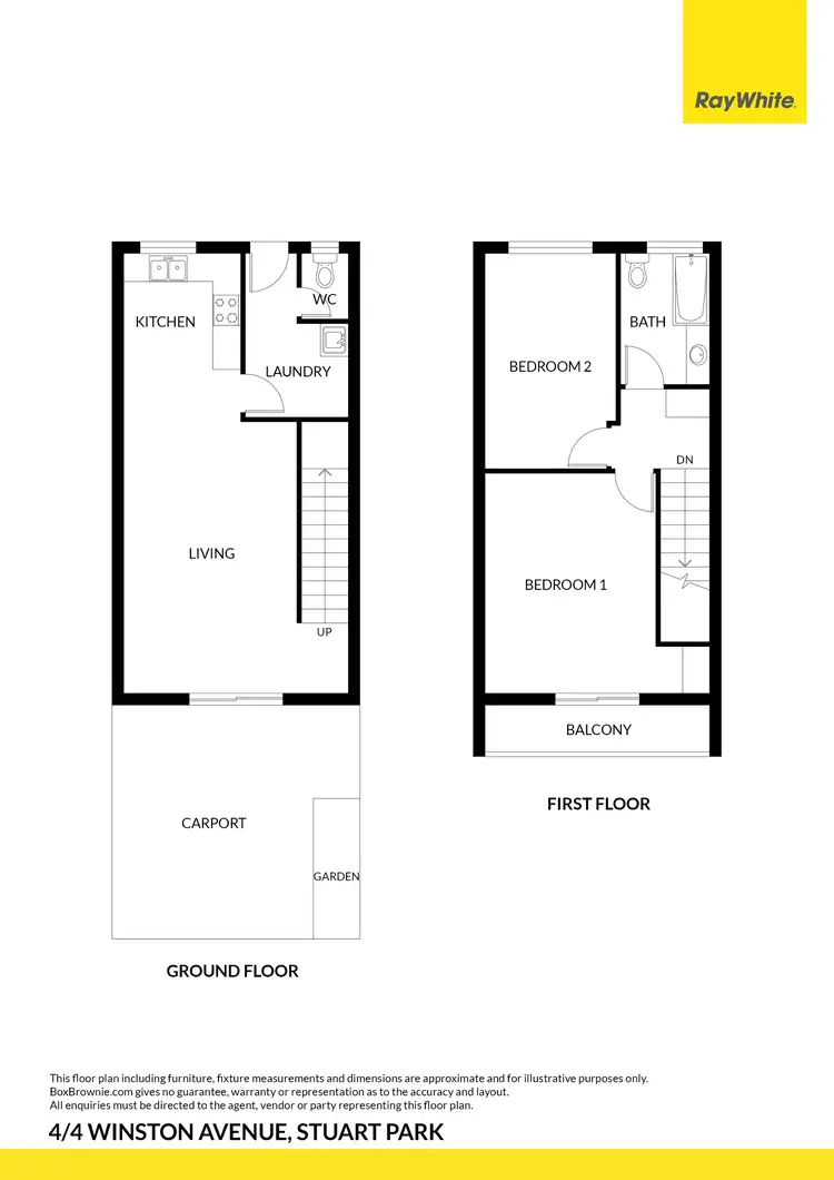 Floorplan of Homely townhouse listing, 4/4 Winston Avenue, Stuart Park NT 820