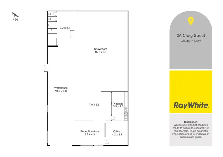 Floorplan of Homely house listing, 2A Craig Street, Goulburn NSW 2580