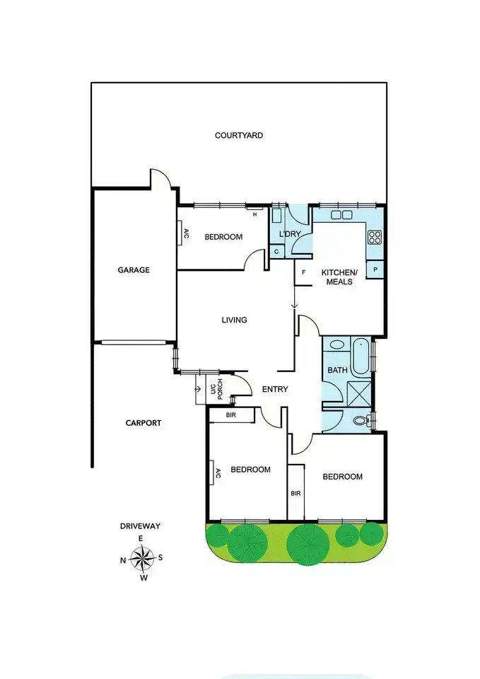 Floorplan of Homely unit listing, 3/289 Mckinnon Road, Mckinnon VIC 3204