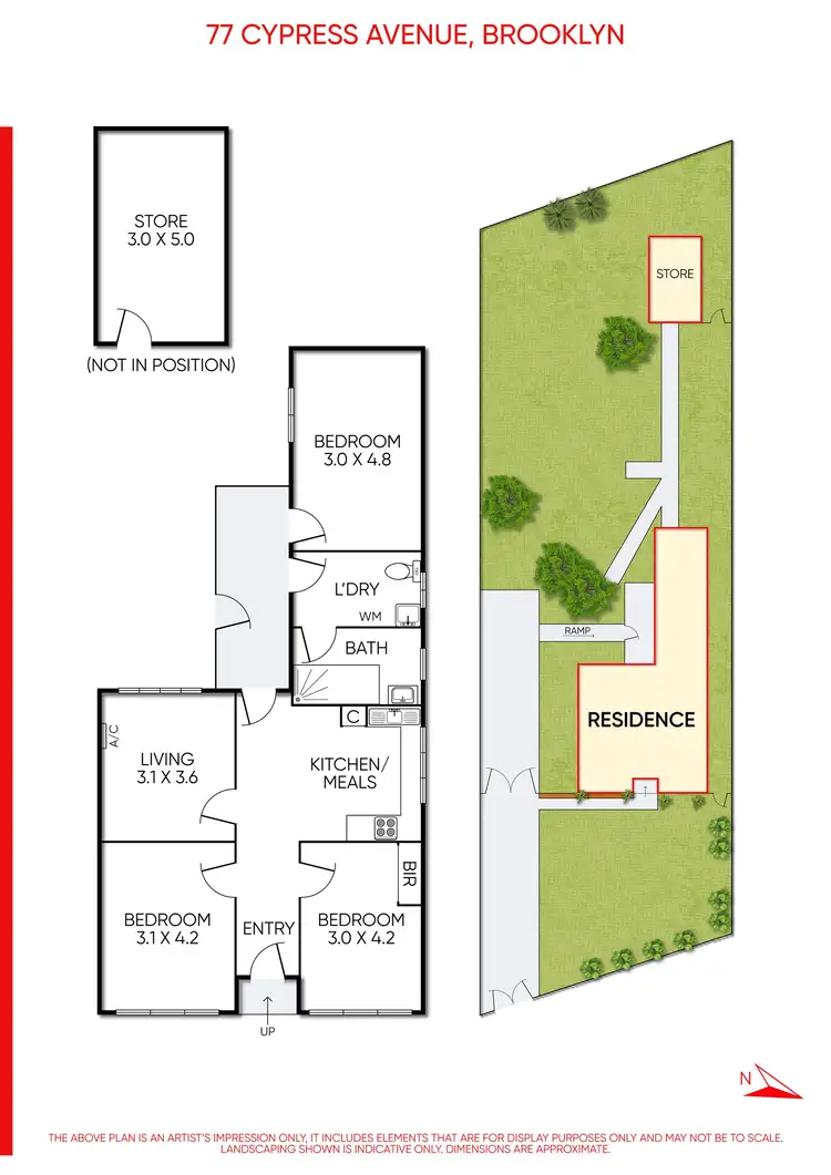 Floorplan of Homely house listing, 77 Cypress Avenue, Brooklyn VIC 3012
