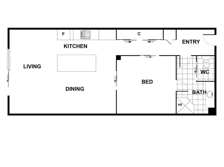 Floorplan of Homely unit listing, 18/4 Ross Road, Crestwood NSW 2620