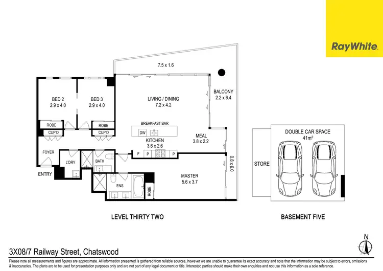 Floorplan of Homely unit listing, 3X08/7 Railway Street, Chatswood NSW 2067