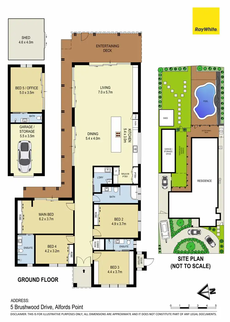 Floorplan of Homely house listing, 5 Brushwood Drive, Alfords Point NSW 2234