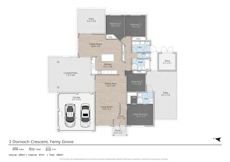 Floorplan of Homely house listing, 3 Dornoch Crescent, Ferny Grove QLD 4055