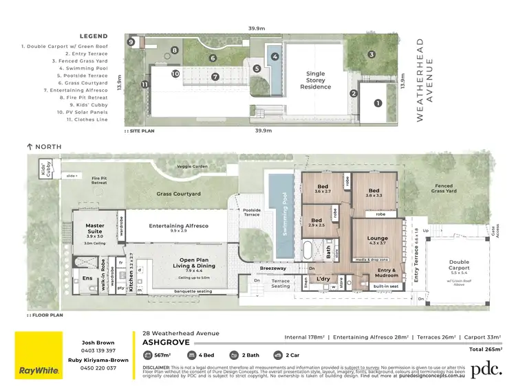 Floorplan of Homely house listing, 28 Weatherhead Avenue, Ashgrove QLD 4060
