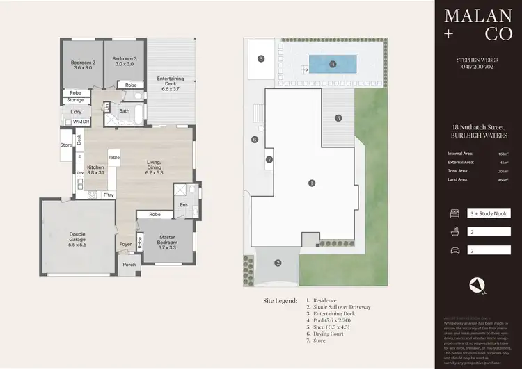 Floorplan of Homely house listing, 18 Nuthatch Street, Burleigh Waters QLD 4220