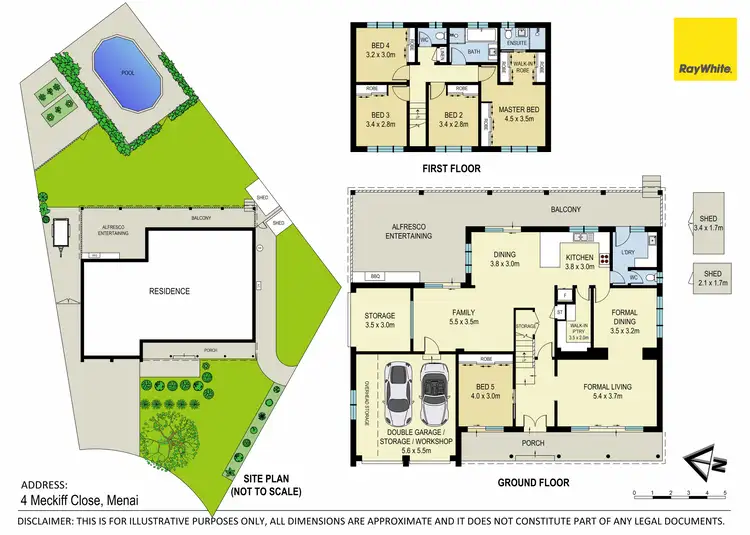 Floorplan of Homely house listing, 4 Meckiff Close, Menai NSW 2234