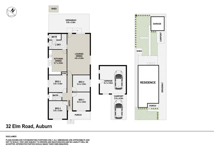 Floorplan of Homely house listing, 32 Elm Road, Auburn NSW 2144