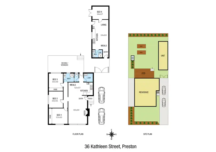 Floorplan of Homely house listing, 36 Kathleen Street, Preston VIC 3072